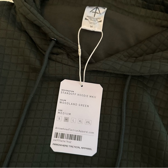 Arrowhead Tactical Men's Standoff Concealment OD Green Hoodie, Medium - Picture 10 of 11